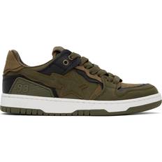 A Bathing Ape Green & Brown SK8 STA #6 M1 Sneakers OLIVE DRAB