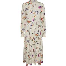 Y.A.S Asina Maxi Jurk - Groen/Lila/Oranje/Wolwit