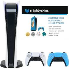 Sony PlayStation 5 Digital with Extra Blue Dualsense Controller and Skins Voucher