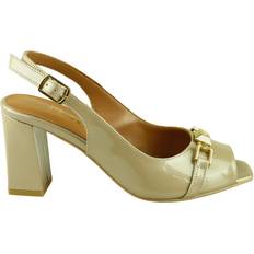 Dame - Grønne Pumps Platin Genuine Leather Low Heel - Green