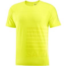 Kleding Salomon Sense Aero GFX T-Shirt - Geel