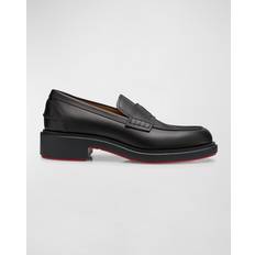 Christian Louboutin 39 Loafers Christian Louboutin Urbino Moc Leather Loafers - Black