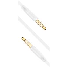AUX 3.5mm Kabel 1m Vit