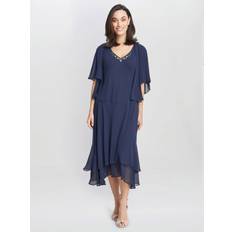 Cheryl Tiered Midi Chiffon Dress with Jacket