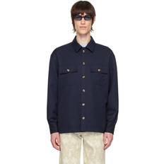 Drôle de Monsieur La Veste Slogan Esquisse Navy Male