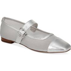 Silver Ballerinas Sam Edelman Miranda Soft Silver Women's Flat Shoes Silver