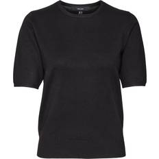 Korta ärmar Tröjor Vero Moda Silje Pullover - Black