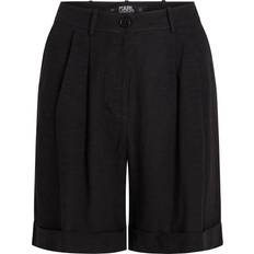 Karl Lagerfeld Dame Shorts Karl Lagerfeld Bukser med lægfolder sort sort