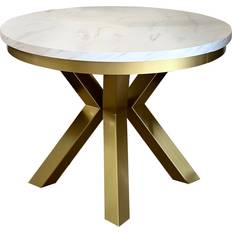 Guld - Runda Matbord Sellyhome Narvic Marble/Gold Matbord 180cm
