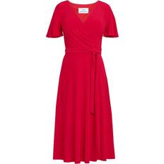 Donna Wrap Effect Jersey Dress