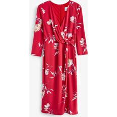 Darcy Jersey Wrap Dress, Dark Red