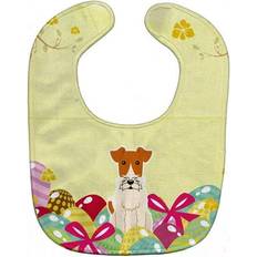 Machine Washable Food Bibs StationX Easter Eggs Wire Fox Terrier Baby Bib