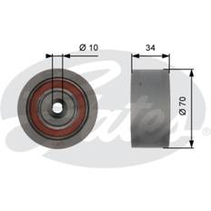 Gates Umlenk-/Führungsrolle, Zahnriemen PowerGrip T42159