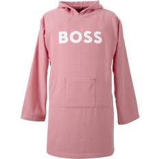 HUGO BOSS Pink Jumpers HUGO BOSS Katoenen Strandhoodie Met Buidelzak - Logo