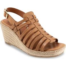 Wide Fit Espadrilles Softwalk Havana Slingback Espadrille Platform Wedge Sandal