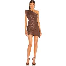 Cropped Vestiti Lamarque Corey Mini Dress - Tan