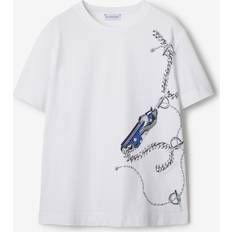 Burberry Håndmalet Kunst T-shirts - Hvid