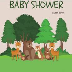 Woodland Baby Shower Guest Book Hardcover