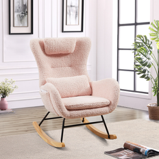 Velvet Rocking Chairs Bed Bath & Beyond Teddy Fabric Rocking Chair