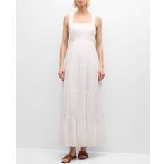 Paige Ginseng Tiered Maxi Dress - White