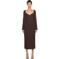 Paris Georgia Paris Georgia Brown Fabienne Midi Dress Cocoa