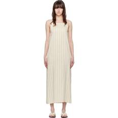 LouLou Studio Beige & Black Etta Midi Dress Ivory/Black