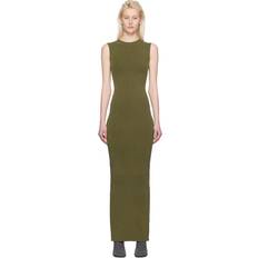 Kleider Entire Studios Green Sleeveless Maxi Dress Military