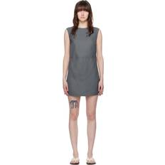 LouLou Studio Gray Hoya Minidress Fjord Grey