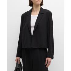 Silk Blazers Eileen Fisher Open Front Silk Blazer