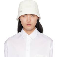 Jacquemus White Les Sculptures 'Le bob Belo' Bucket Hat WHITE