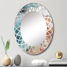 Mirrors Design Art "Beach Photo Tranquil Tide V" Nautical & Beach Modern Wall Mirror