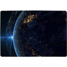 Carpets & Rugs Connection Connection Lines Around Earth Globe Blue