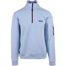 HUGO BOSS Men's Sweat Half Zip Light Blue