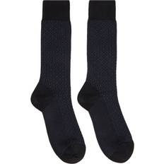 Ferragamo Men Socks Ferragamo Man Gancini sock Black/Navy blue