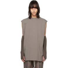 Klær Rick Owens Gray Tarp T-Shirt DUST