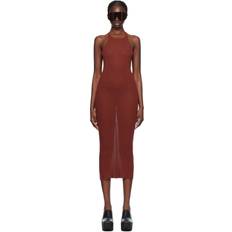 Robes Rick Owens Burgundy Round Midi Dress 73 Henna IT