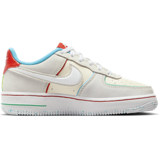 Nike Air Force 1 LV8 GS - Pale Ivory/Picante Red/Baltic Blue/White