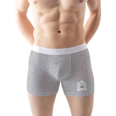 Durable - Men Men's Underwear Green Fish Men's Boxer Briefs - Grey