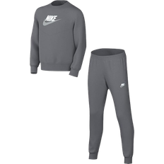 Boys nike tracksuit Nike Junior Sportswear Crew Tracksuit - Smoke Grey/White/White (FD3090-084)