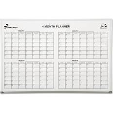 Planning Boards AbilityOne Skilcraft 3'x2' 4-Month Calendar Planner Board