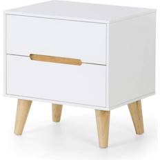 Oak Bedside Tables Julian Bowen Alicia White/Oak Bedside Table 35x45cm