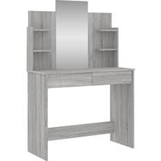 Træ Toiletborde vidaXL 837580 Gray Sonoma Toiletbord 39x96cm