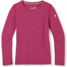 Girls - Nylon Base Layer Smartwool Kid's Classic Thermal Base Layer Crew Top 2023 in Pink