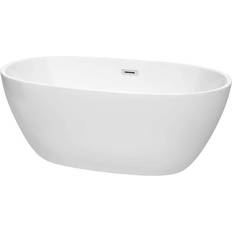 Overfill Protection Freestanding Bathtubs Wyndham Collection Juno (WCBTK156159) 149.9x81.3