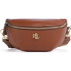 Gold/Messing Hüfttaschen Lauren Ralph Lauren Bauchtasche aus Rindsleder mit Label-Applikation Modell 'MARCY' Größe 1 Cognac