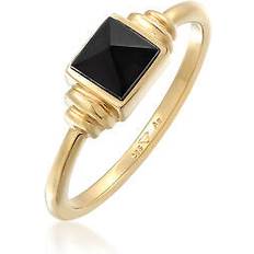 Onyxer Smykker Elli Elli Premium Ring - Guld/Sort