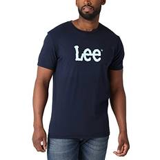 Lee T-shirts Lee Men's Short Graphic T-Shirt, Dark Sapphire-Light Twitch