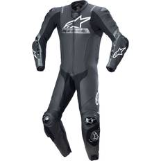 Alpinestars Motorcykelställ Alpinestars Missile V2 Ward perforated One Piece Motorcycle Leather Suit, black-grey