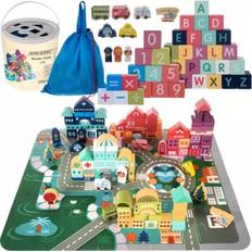 Kruzzel Wooden Blocks City 100 pcs 19