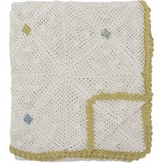 Bloomingville Rovigo Pläd Vit Filt Natur, Vit (150x125cm)